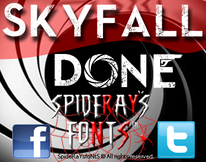 Skyfall Done font