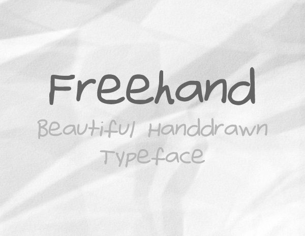 Freehand font