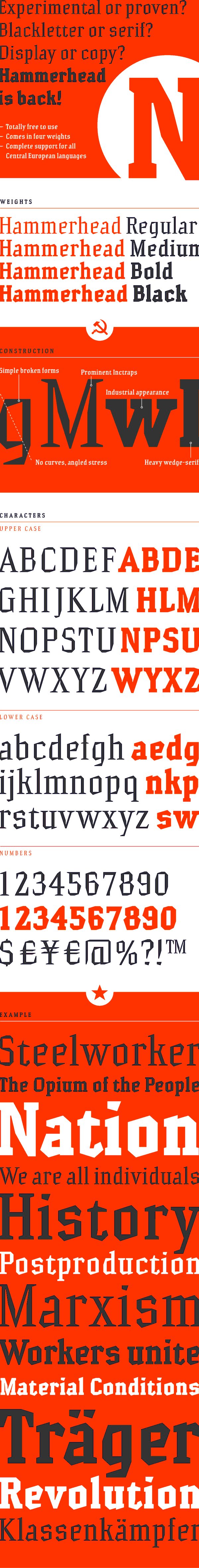 Hammerhead-Bold font