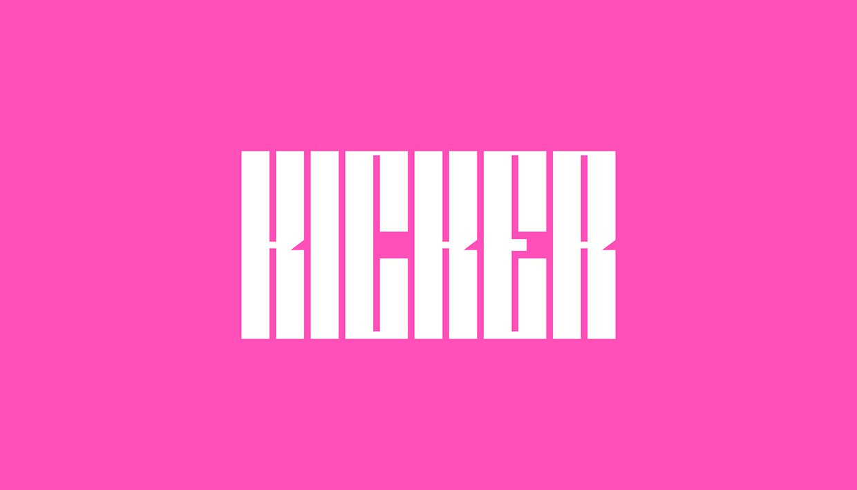 Kicker-Oblique-Regular font
