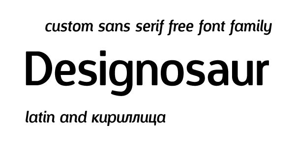 Designosaur font