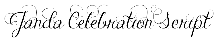 Janda Celebration Script - FontM